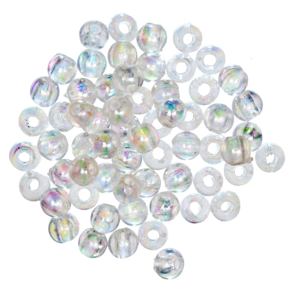 Plated Beads: 4mm: Aurora: 45 quantity