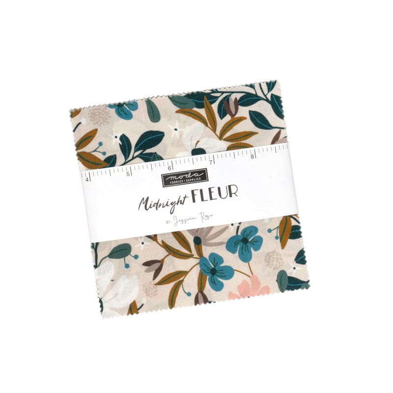 Moda Fabric Pre Cuts Moda Midnight Fleur Charm Pack - The Sewing Studio