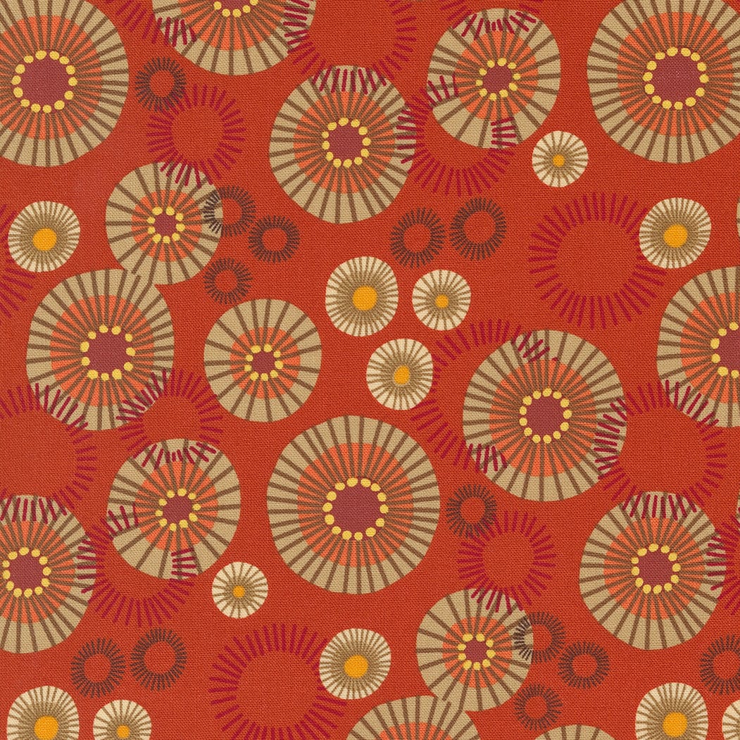 Moda Fabric Forest Frolic Indian Blanket Dots Copper 48743 18
