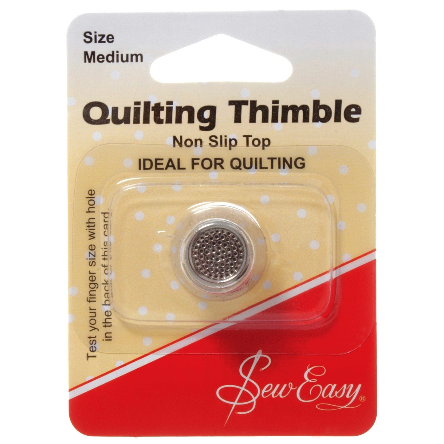 Sew Easy Quilters Thimble Non Slip: Medium