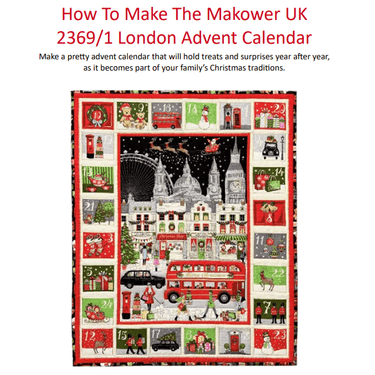 Free Pattern: How to Make Makower London Advent Panel