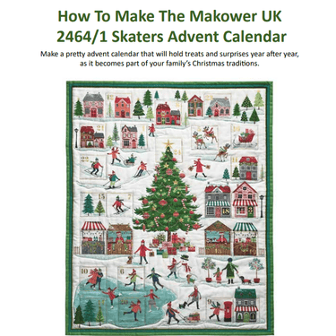Free Pattern: How to Make Makower Skaters Advent Panel