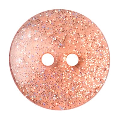 ABC Buttons Buttons Pink Glitter Button 18mm - The Sewing Studio