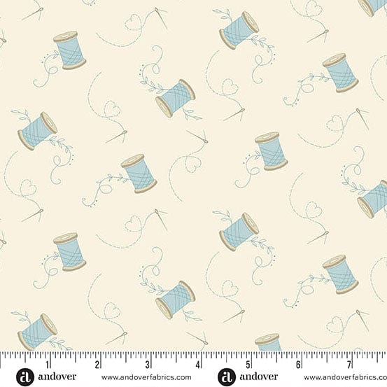 Andover Fabric Andover Fabric Sewing Bird By Laundry Basket Quilts - The Sewing Studio