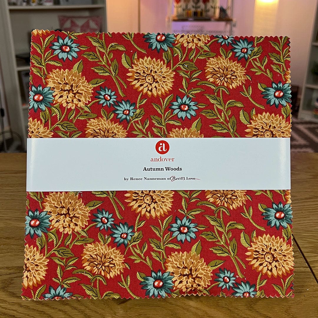Andover Fabric Pre Cuts Andover Fabric Autumn Woods 10 Inch Square Pack - The Sewing Studio