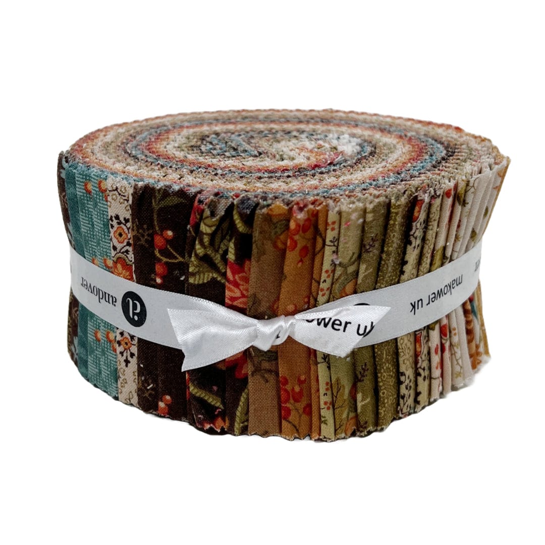 Andover Fabric Pre Cuts Andover Fabric Autumn Woods Strip Roll - The Sewing Studio