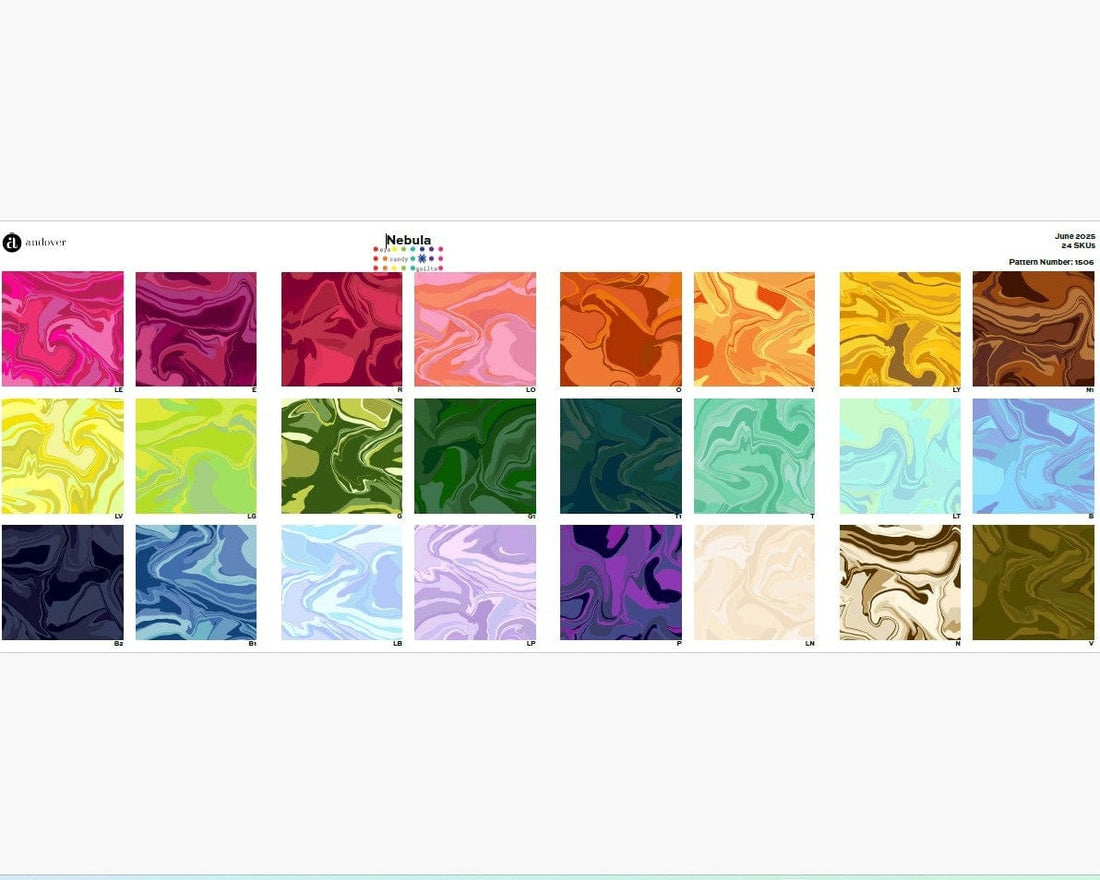Andover Fabric Pre Cuts Andover Fabric Nebula 10 Inch Square Pack - The Sewing Studio
