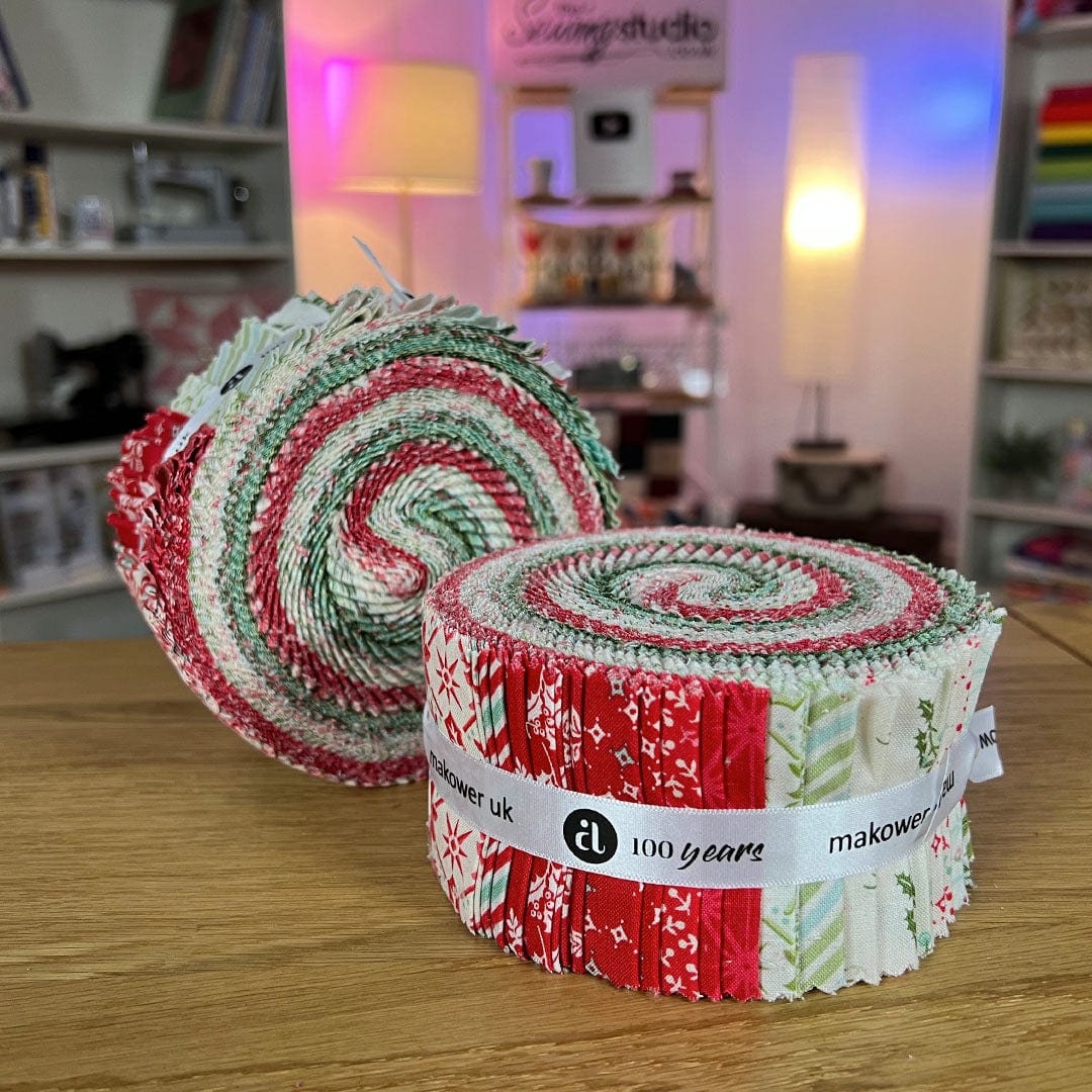 Andover Fabric Pre Cuts Andover Fabric Sugarberry Strip Roll - The Sewing Studio