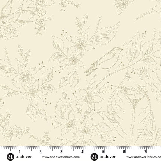 Andover Fabric Andover Fabric Sewing Bird By Laundry Basket Quilts - The Sewing Studio