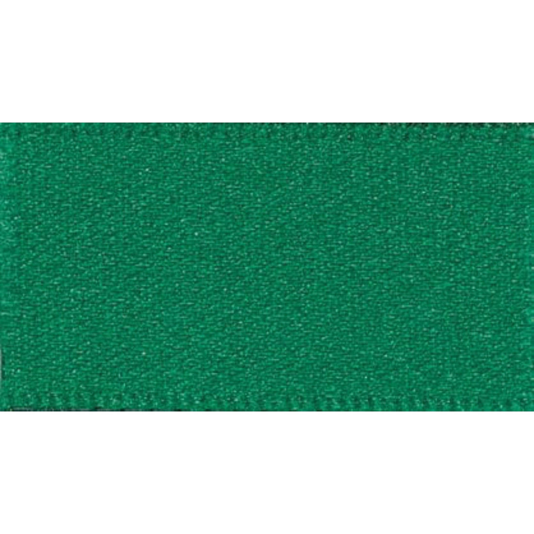 Berisfords Ribbon Double Faced Satin Ribbon Hunter Green: 10mm wide. Price per metre. - The Sewing Studio