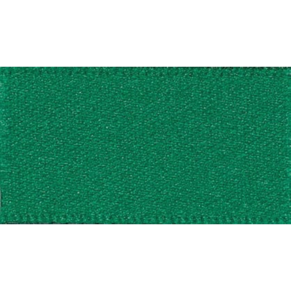 Berisfords Ribbon Double Faced Satin Ribbon Hunter Green: 3mm wide. Price per metre.  - The Sewing Studio