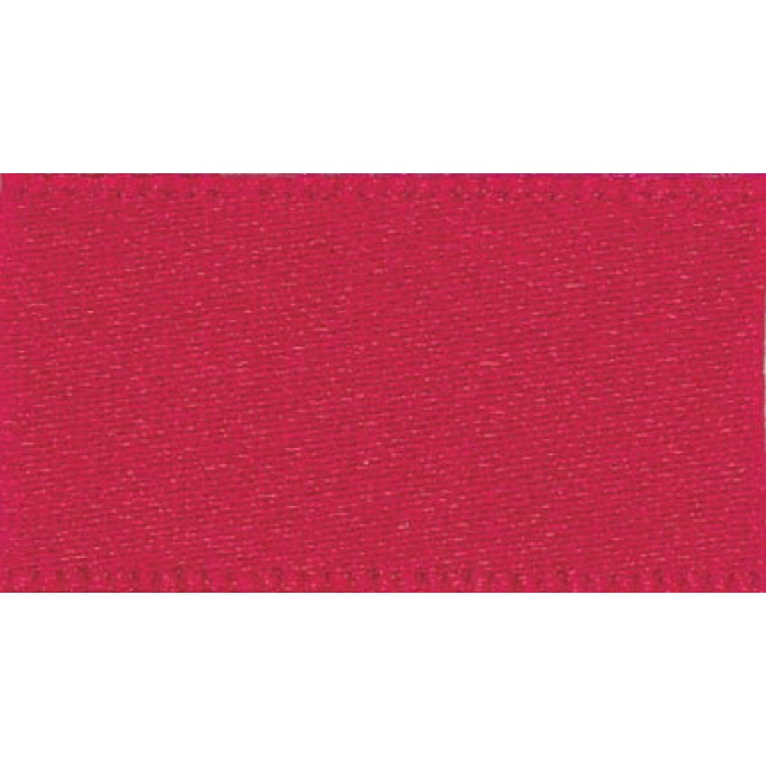 Berisfords Ribbon Double Faced Satin Ribbon: Red: 7mm wide. Price per metre. - The Sewing Studio