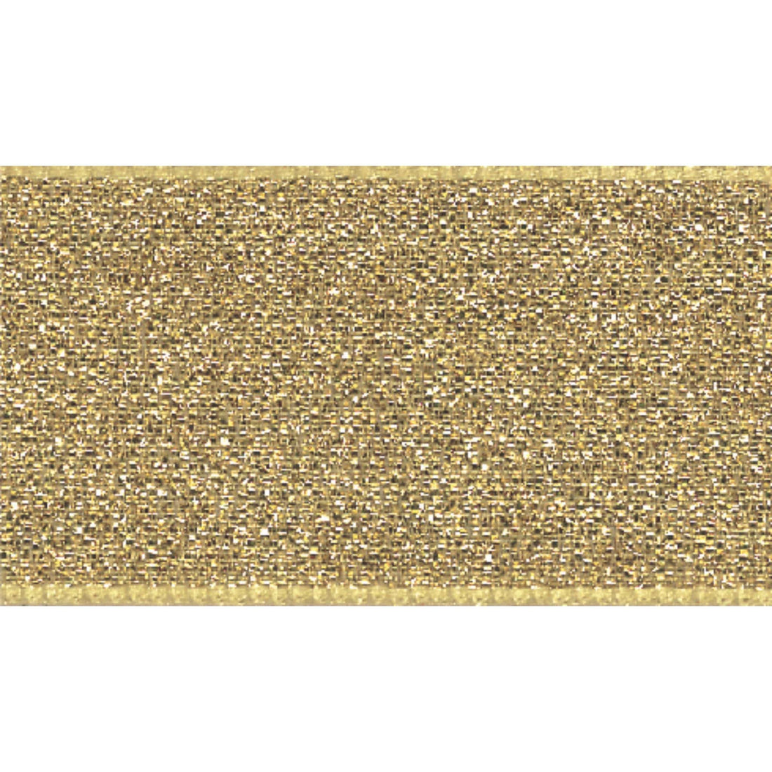 Berisfords Ribbon Lamé Ribbon: Gold: 25mm wide. Price per metre. - The Sewing Studio