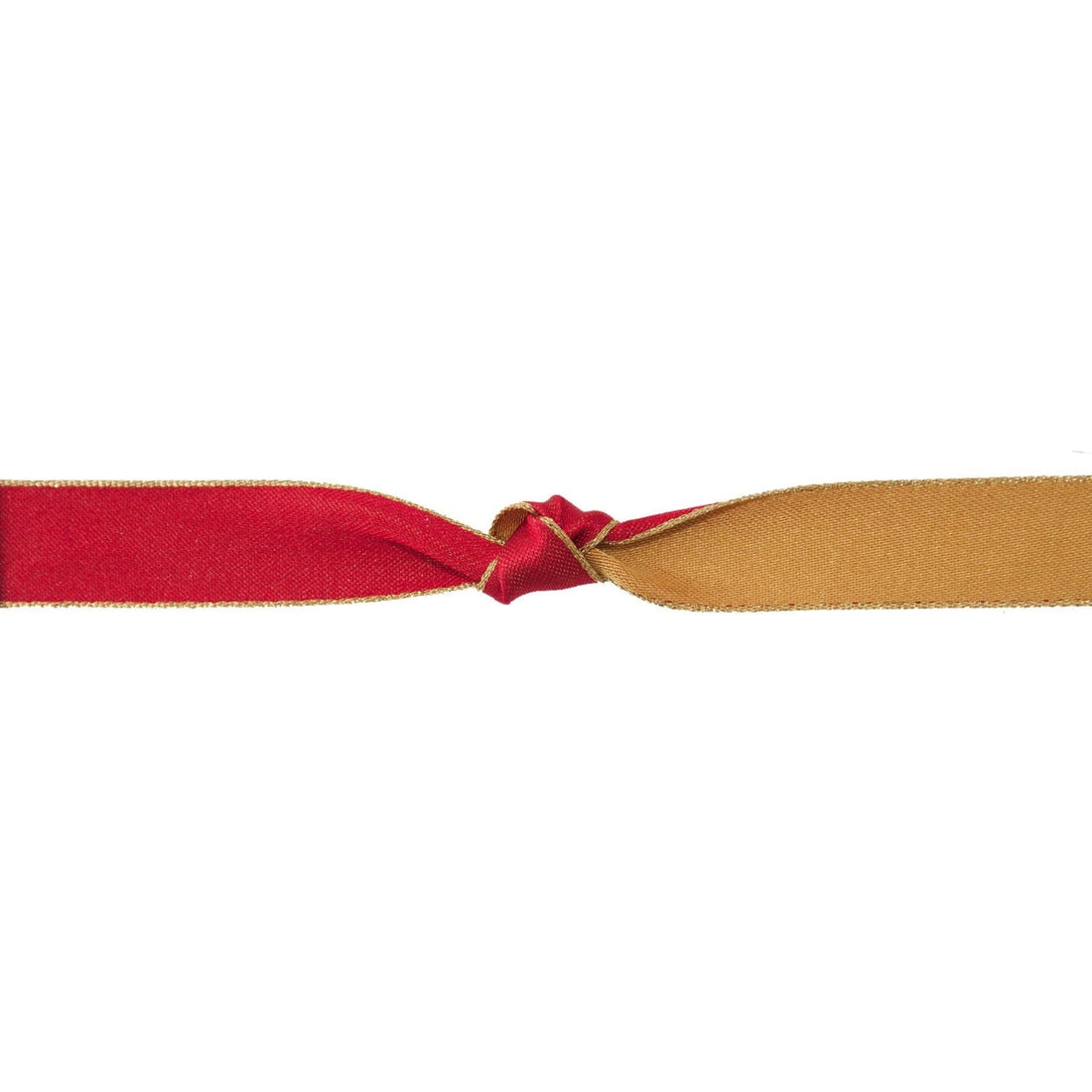 Berisfords Ribbon Majesty Ribbon Scarlet Gold With Metallic Edge 15mm Wide - The Sewing Studio