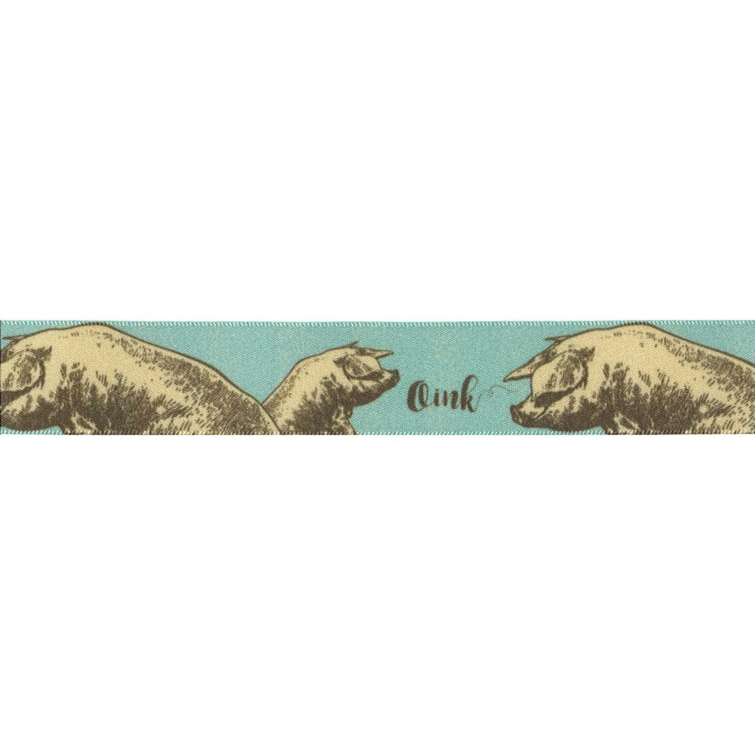 Berisfords Ribbon Satin Ribbon: Pig Sky Blue: 25mm wide. Price per metre. - The Sewing Studio