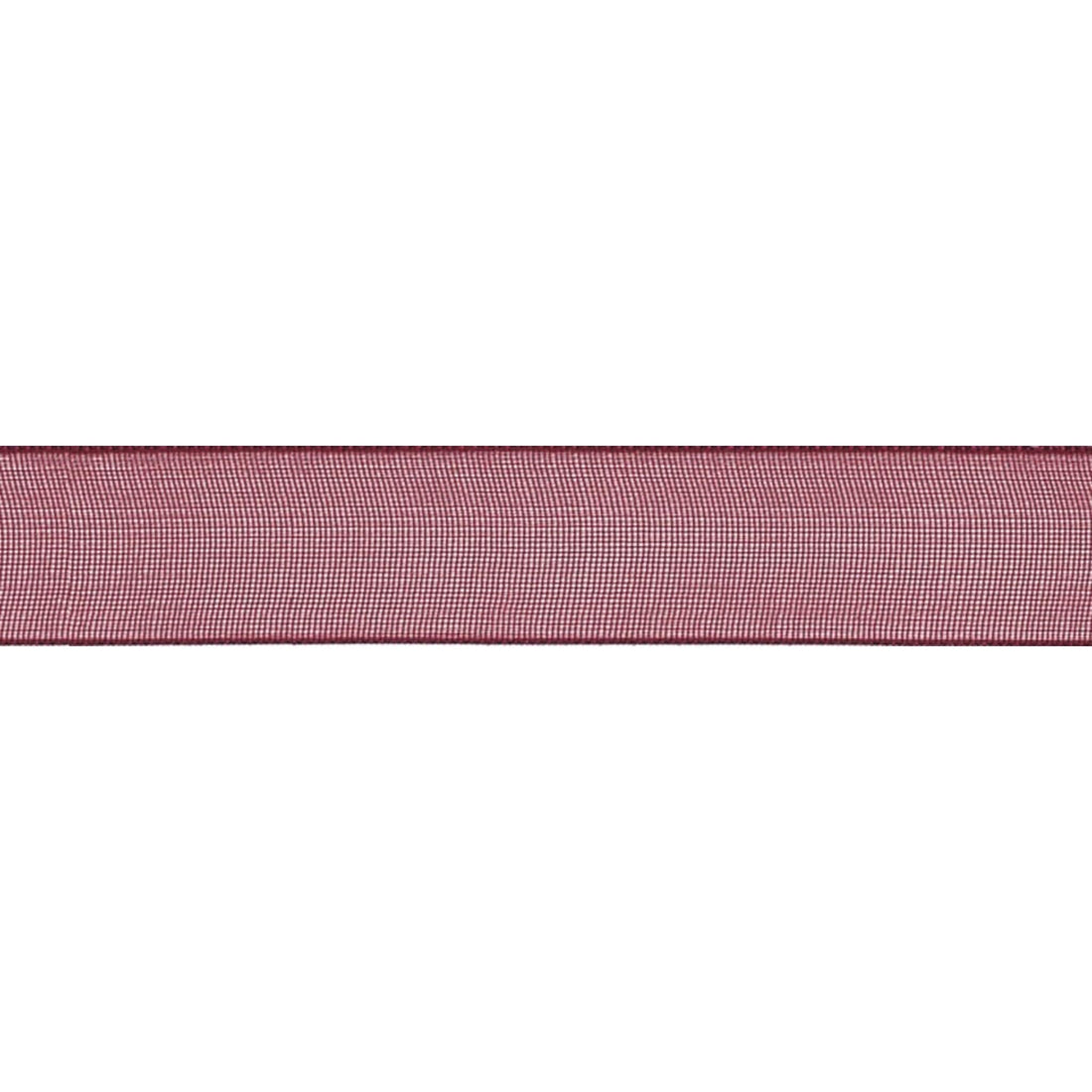 Berisfords Ribbon Super Sheer Ribbon: 25mm: Burgundy. Price per metre. - The Sewing Studio