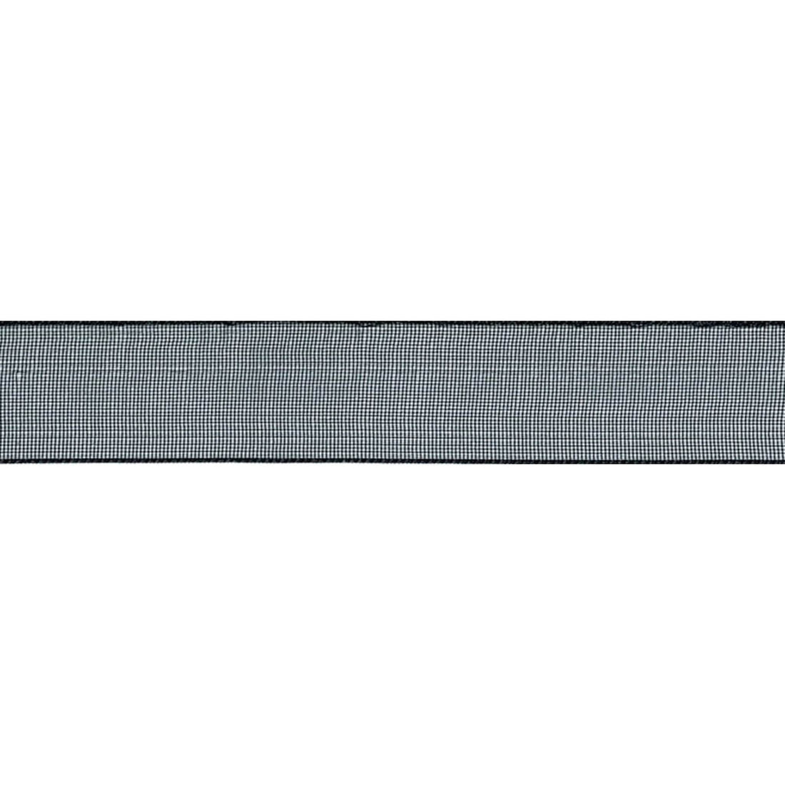 Berisfords Ribbon Super Sheer Ribbon: Black: 15mm wide. Price per metre. - The Sewing Studio