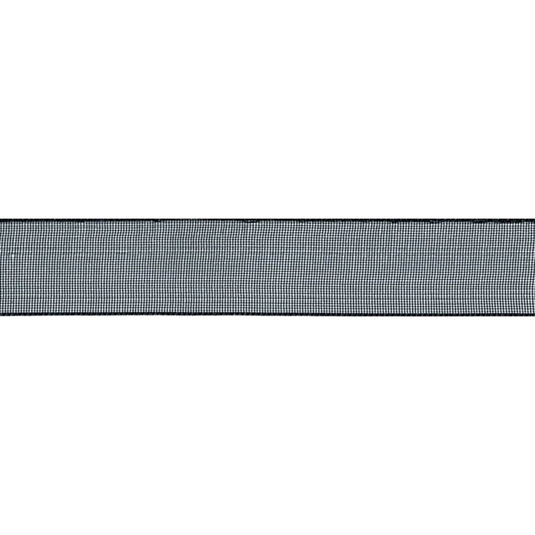 Berisfords Ribbon Super Sheer Ribbon: Black: 25mm wide. Price per metre. - The Sewing Studio