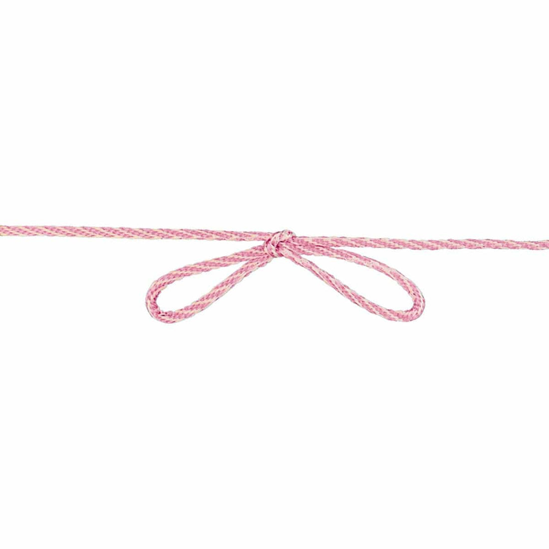 Berisfords Threads Bakers Twine: 3mm: Rose and White. Price per metre. - The Sewing Studio