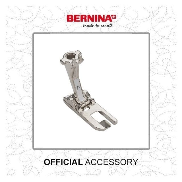 Bernina Sewing Machine Accessories Bernina 8mm Lap Seam Foot #71 (Old style fitting) 0029737200  - The Sewing Studio
