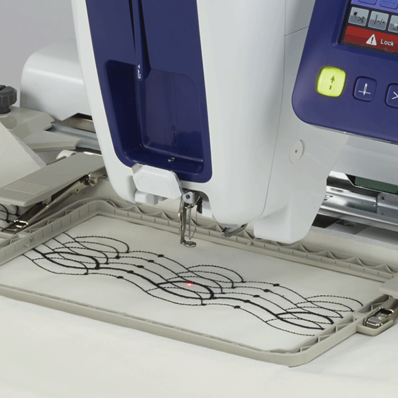 Brother Sewing Machine Accessories Brother Border Embroidery Frame 10 × 18cm VRBF180 - The Sewing Studio