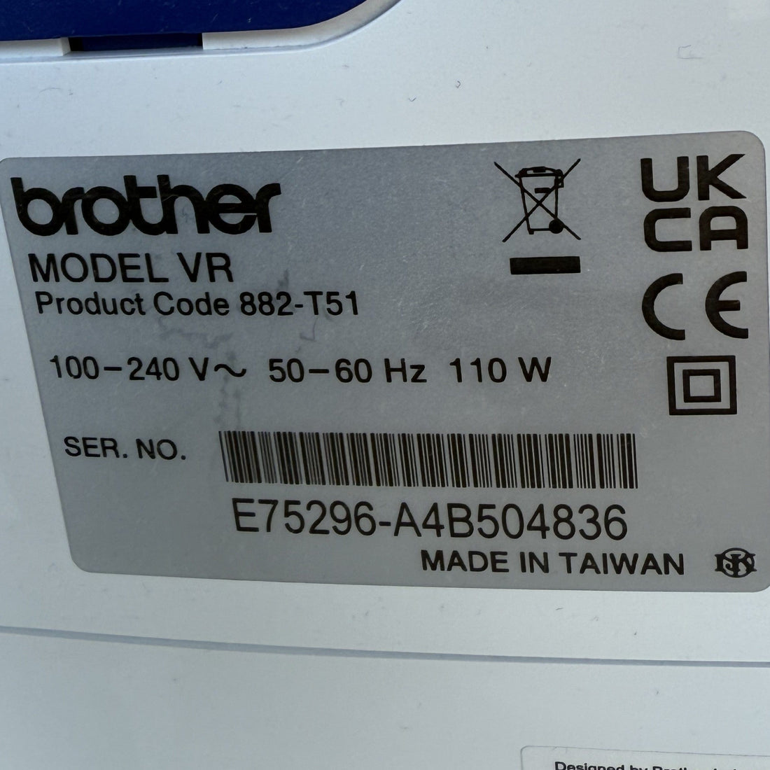 Brother Sewing Machines Brother VR Embroidery Only Machine EX-Demonstration Model Plus Free: Free Motion Kit Worth £399 - The Sewing Studio
