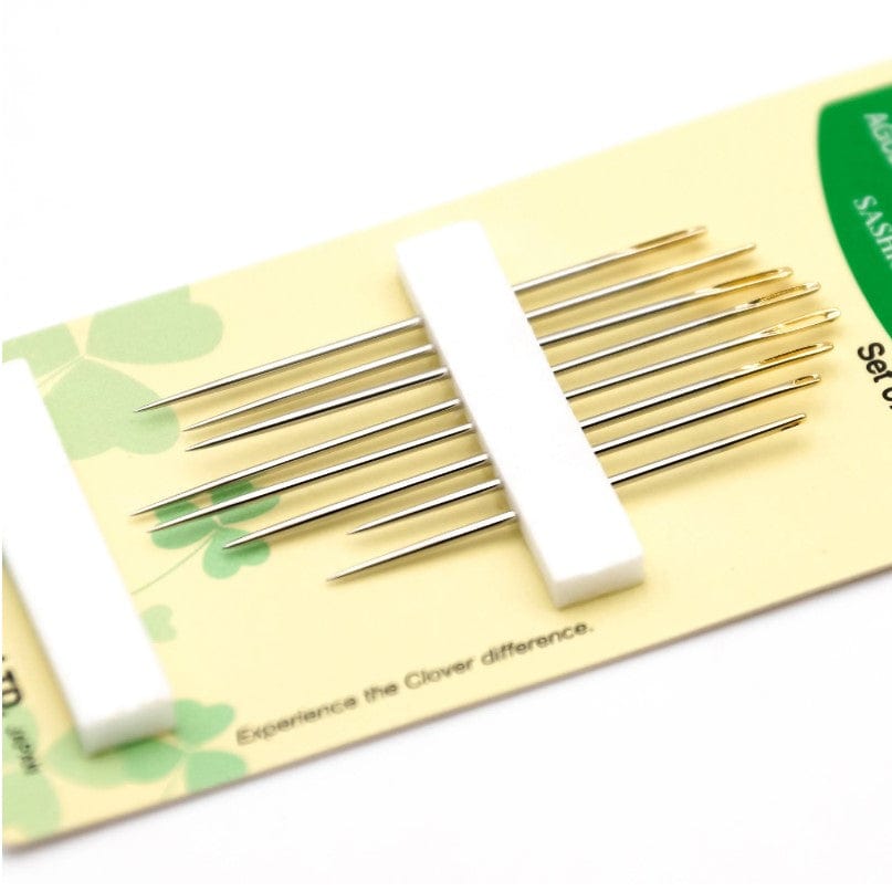 Clover Needles Clover Hand Sewing Needles: Sashiko: Pack of 8 (4 sizes) - The Sewing Studio