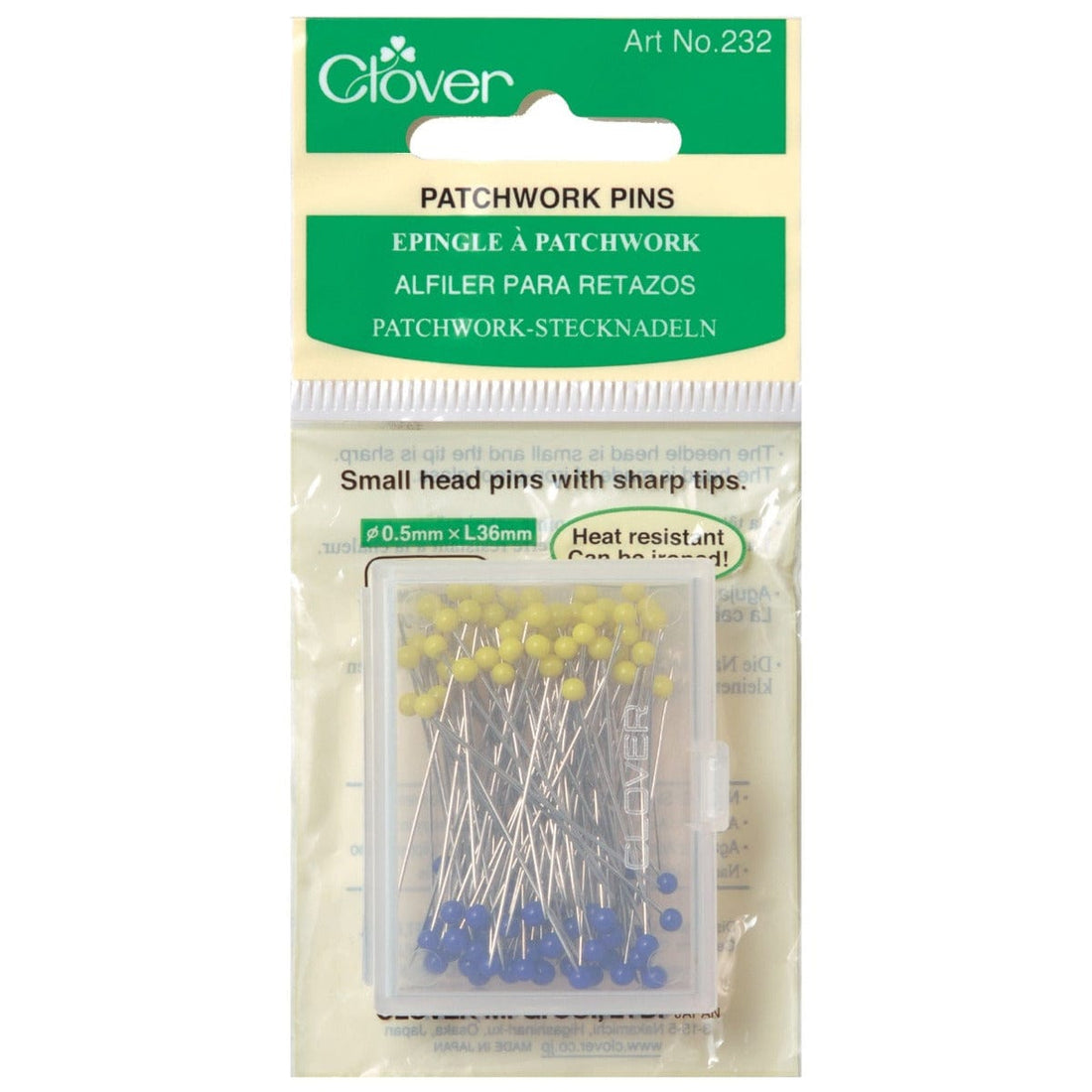 Clover Pins Clover Patchwork Pins: 100 Pieces - The Sewing Studio