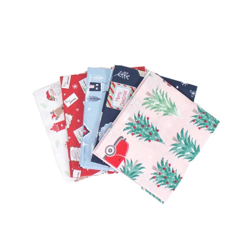 Craft Cotton Co Fabric Pre Cuts Christmas Post Fat Quarter Pack - The Sewing Studio