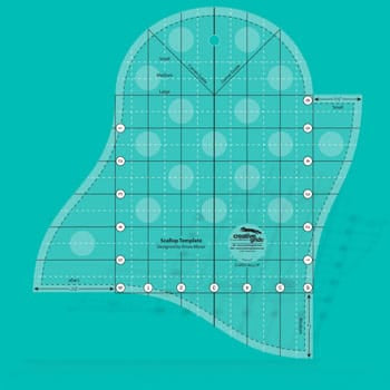 Creative Grids Non‑Slip: Scallop Template