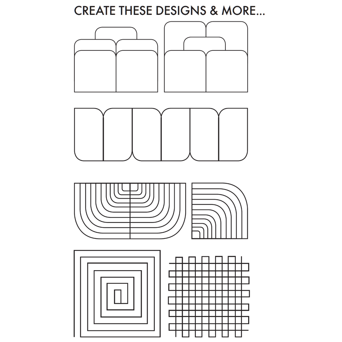 Creative Grids Rulers Stencils Templates Creative Grids Non slip Machine Quilting Tool: Shorty By Angela Walters - The Sewing Studio