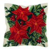 Cross Stitch Kit Cushion: Poinsettia