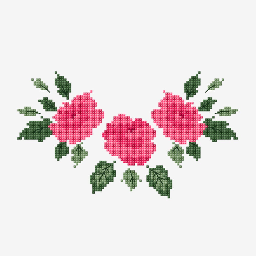 DMC Download Free Pattern: Chelsea Rose (Cross Stitch) - The Sewing Studio