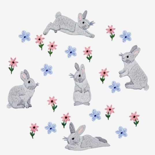 DMC Download Free Pattern: Spring Bunnies in Bloom (Embroidery) - The Sewing Studio