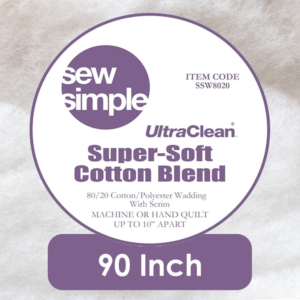 EQS Fabric Wadding Super Soft Wadding 80% Cotton 20% Polyester 90 Inch Wide - The Sewing Studio