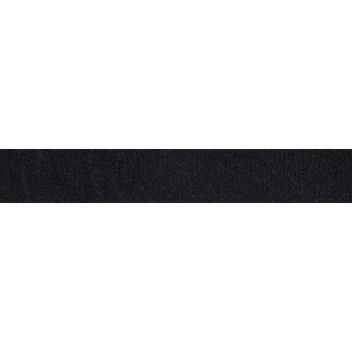Essential Trimmings Bias Binding Polycotton Bias Binding: 2.5m x 25mm: Black  - The Sewing Studio