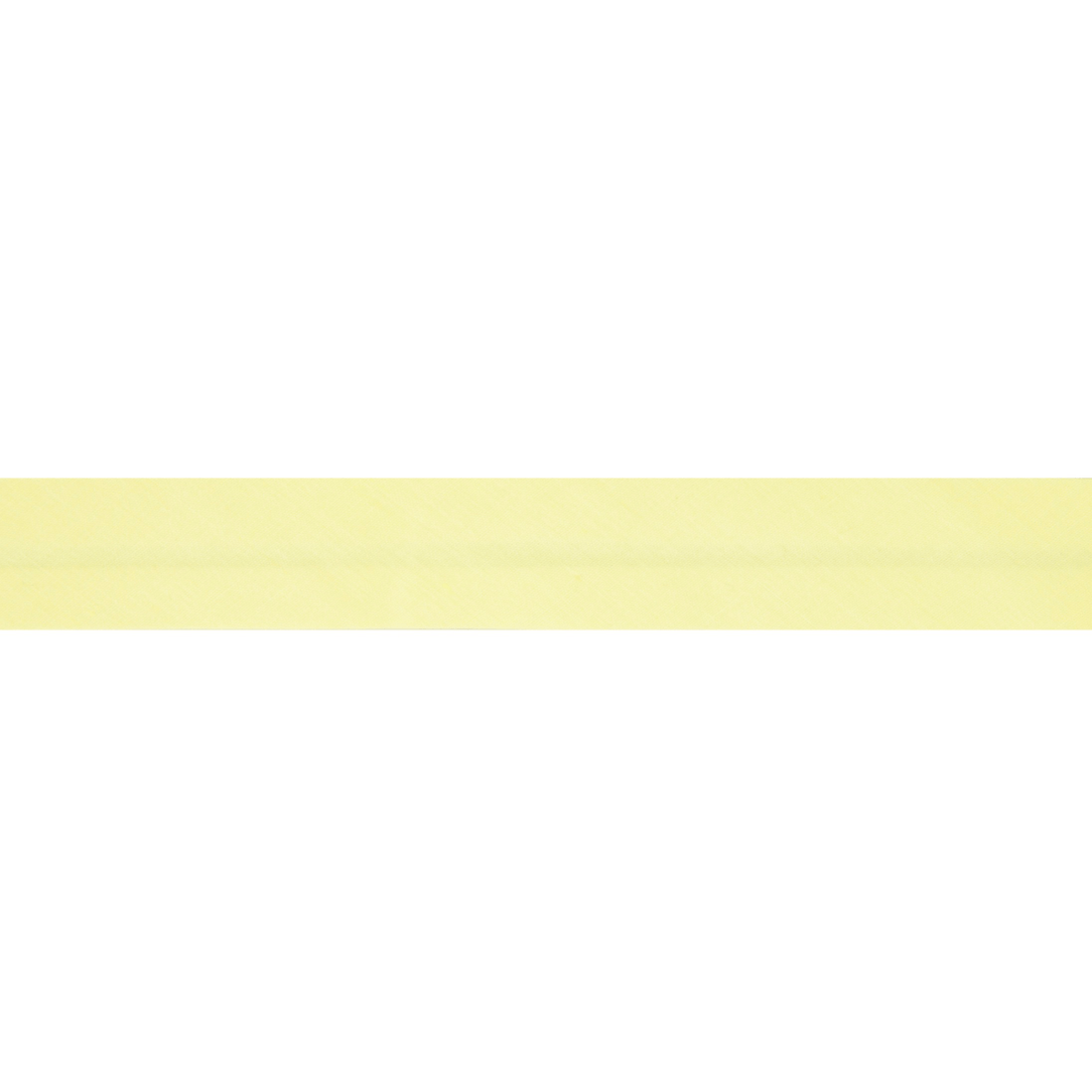 Polycotton Bias Binding: 2.5m x 25mm: Lemon