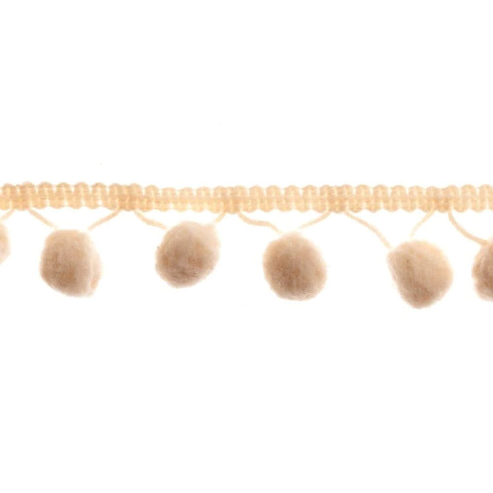 Essential Trimmings Craft Accessories Pom Pom Trim: 20mm: Cream - The Sewing Studio