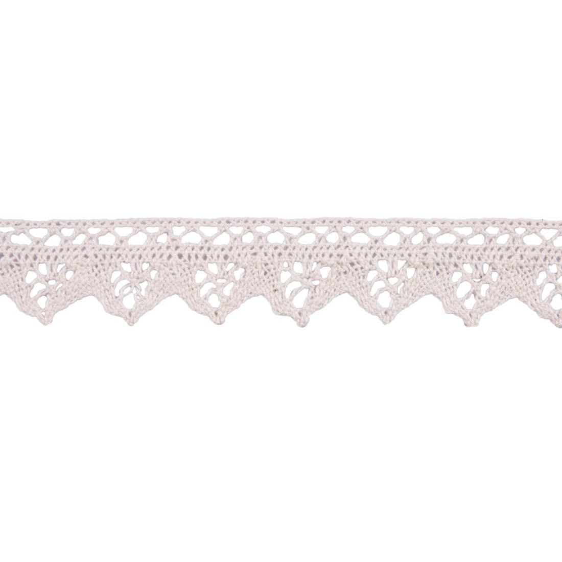 Essential Trimmings Lace Cotton Lace Trim: 30mm wide: Natural. Price per metre. - The Sewing Studio