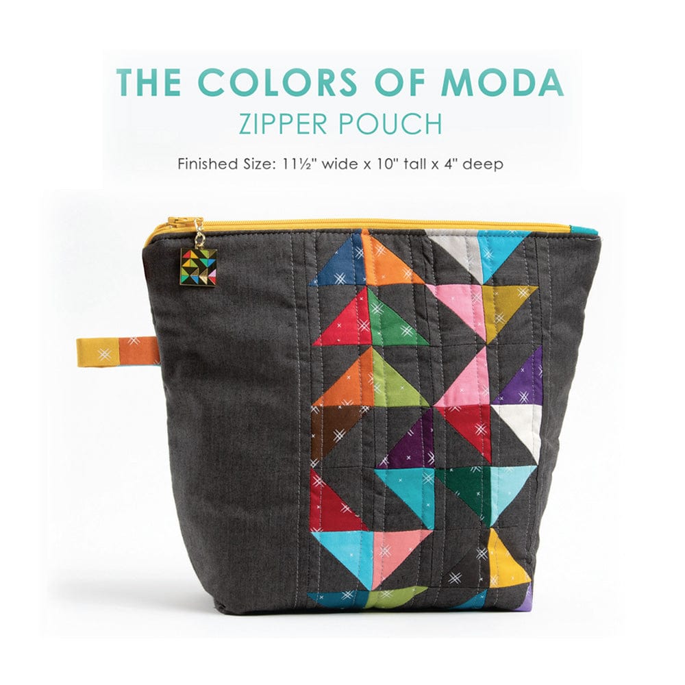 Free Pattern: Colours of Moda Zipper Pouch