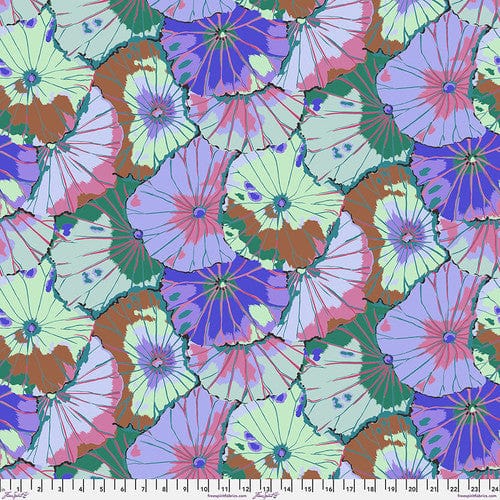 Freespirit Fabric Kaffe Fassett Fabric Lotus Leaf Blue - The Sewing Studio