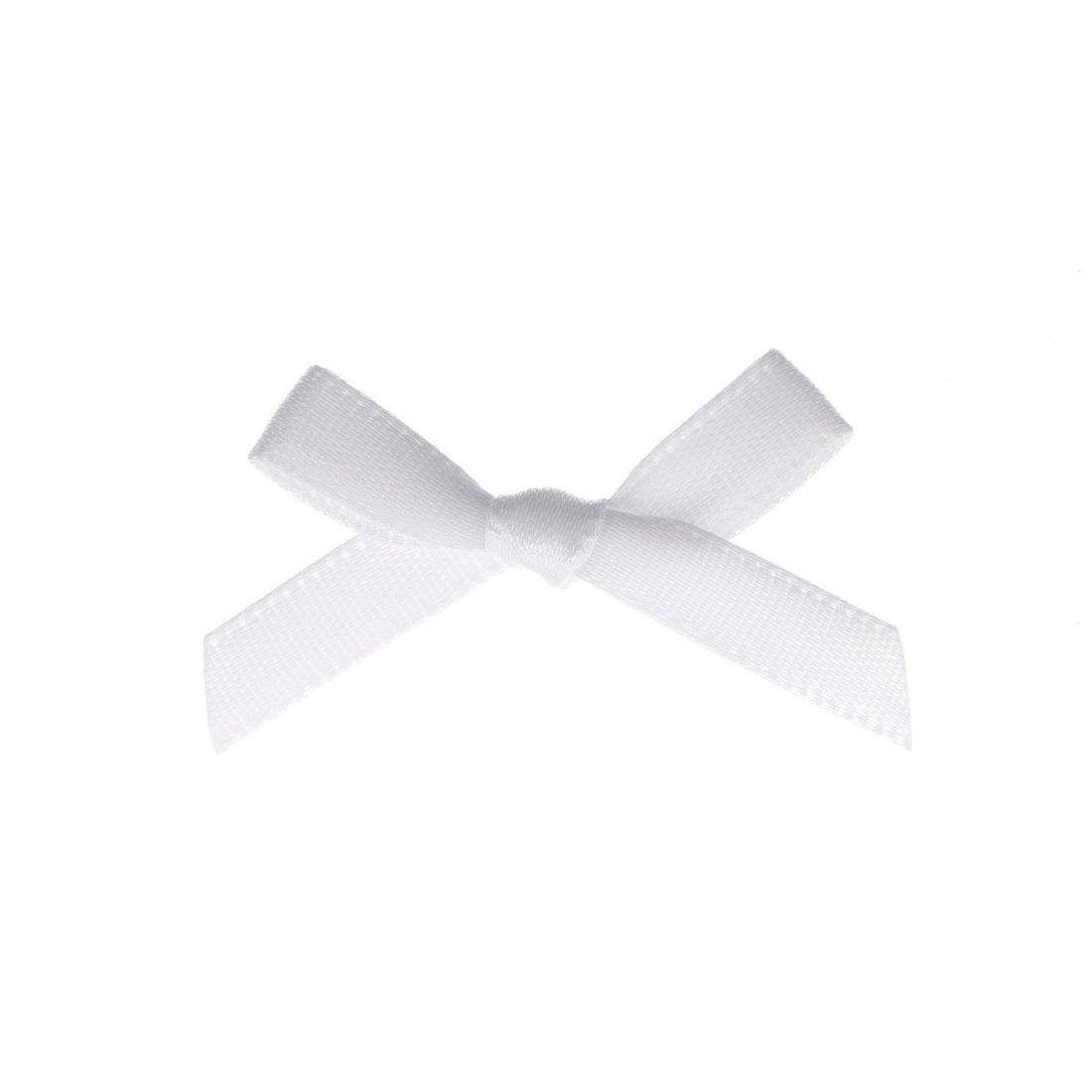 Groves Bows Ribbon Bow: White: 7mm. Price per bow. - The Sewing Studio