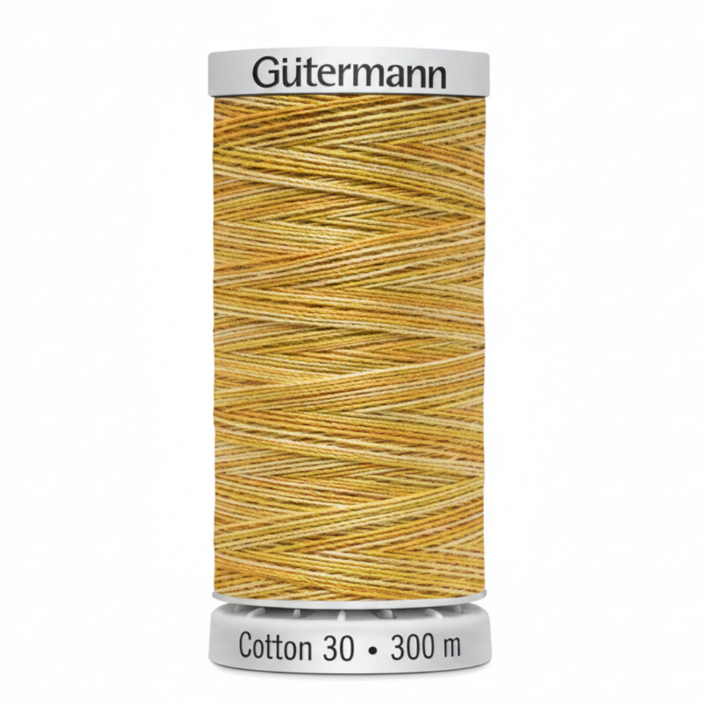 Gutermann Cotton 30 Variegated Yellow/Orange/Red Thread