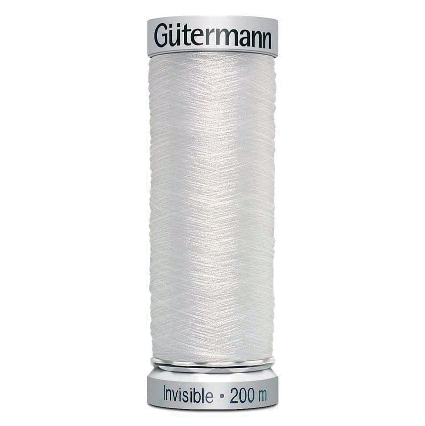 Gutermann Threads Gutermann Sulky Invisible 200m reel. Colour 1001 - The Sewing Studio