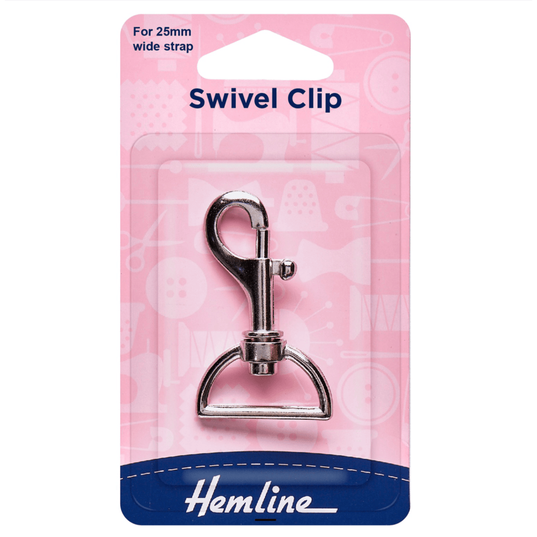 Swivel Clip: Nickel: 25mm