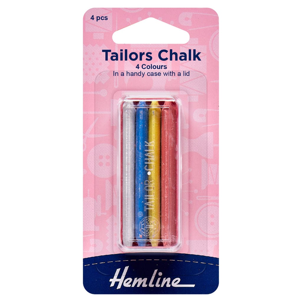 Hemline Pens Pencils Markers Tailors Chalk: Pack of 4 Colours - The Sewing Studio