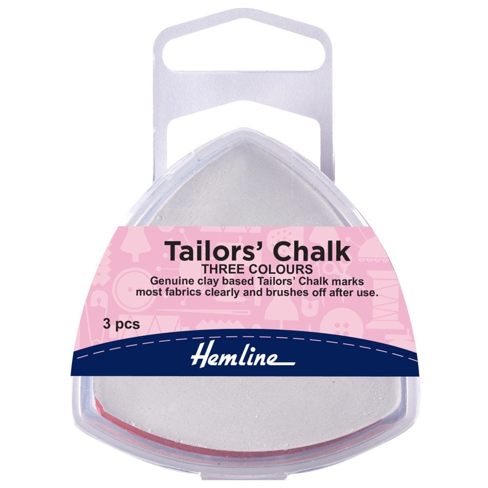 Hemline Pens Pencils Markers Tailors Chalk Triangle: 3 Assorted Colours - The Sewing Studio