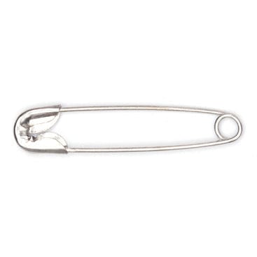 Hemline Quilting Accessories Safety Pins: Value Pack: Nickel: 100 Pieces - The Sewing Studio