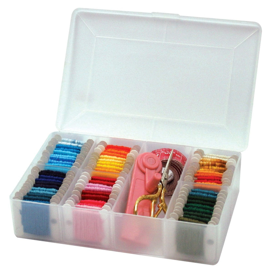 Hemline Sewing Tins and Boxes Embroidery Thread Organiser Box: Medium - The Sewing Studio