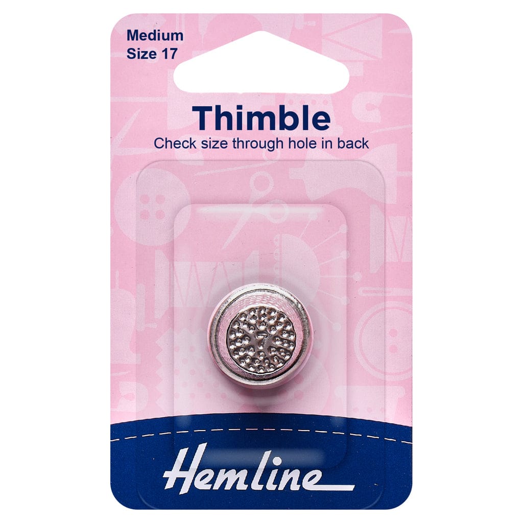 Hemline Thimbles Metal Thimble: Medium - The Sewing Studio
